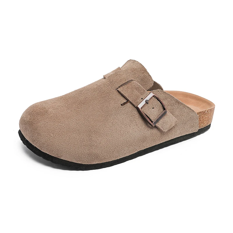 

Полуботинки для мужчин, сабо, замшевые лоферы, тапочки, повседневная обувь с открытой спиной, шлепанцы с открытой спиной, сандалии на платформе, без шнуровки на плоской подошве