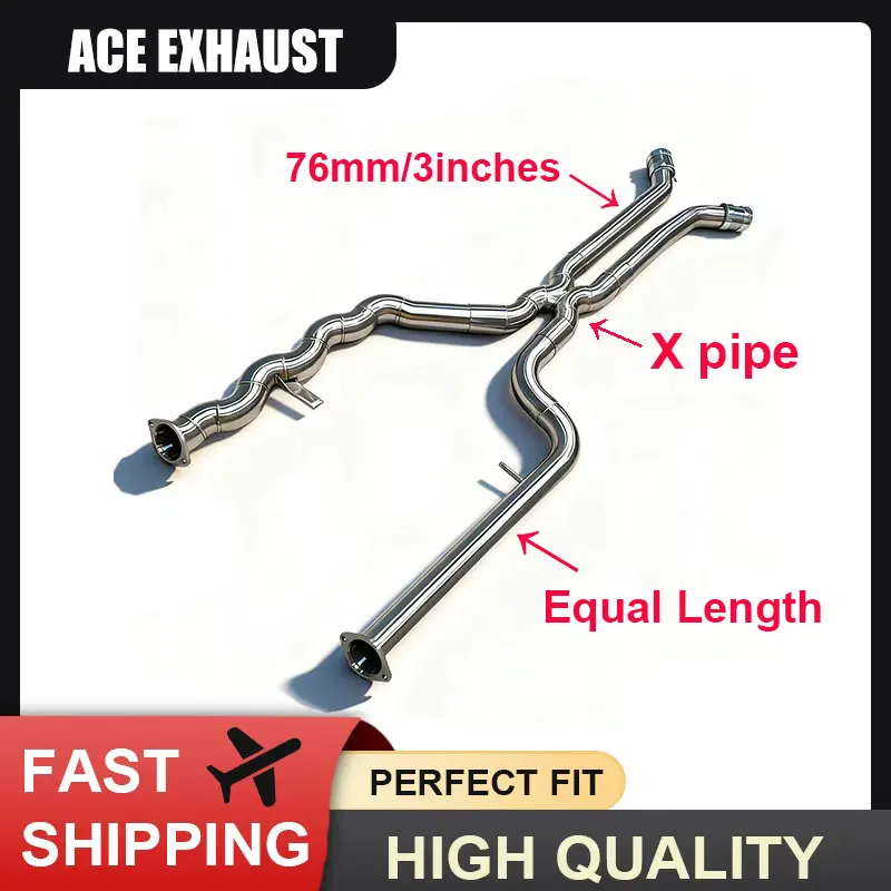 

ACE for BMW M2 M3 M4 G87 G82 G80 S58 3.0T Equal Length Midpipe High Quality SUS304 Exhaust Pipe Middpipe Easy to Install