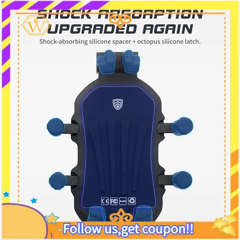 Motorcycle Bike Phone Mount With Vibration Dampener For 4.7-7.1 Inch Phones, Universal Rearview Mirror Mount, Durable