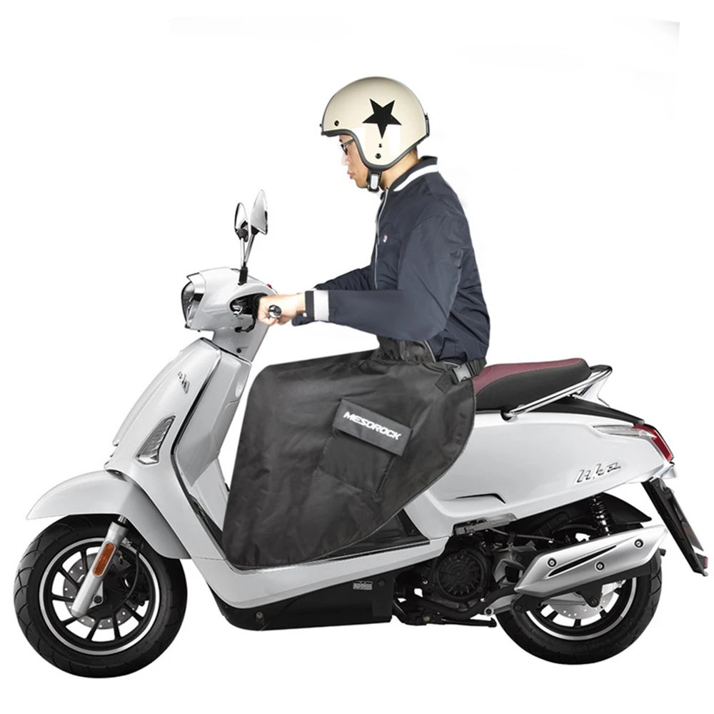 Black Motorcycle Leg Cover Knee Blanket Outdoor Electric Scooter Windproof Warm Apron or Gloves For BMW Yamaha Leg Cover Blanket