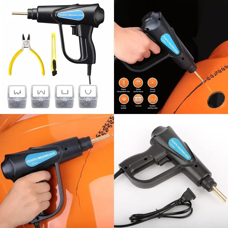 70W Plastic Welding Kit 200PCS Hot Staples Plastic Welder Bumper Crack Repair Kit Plastic Welder Machine With 200PCS