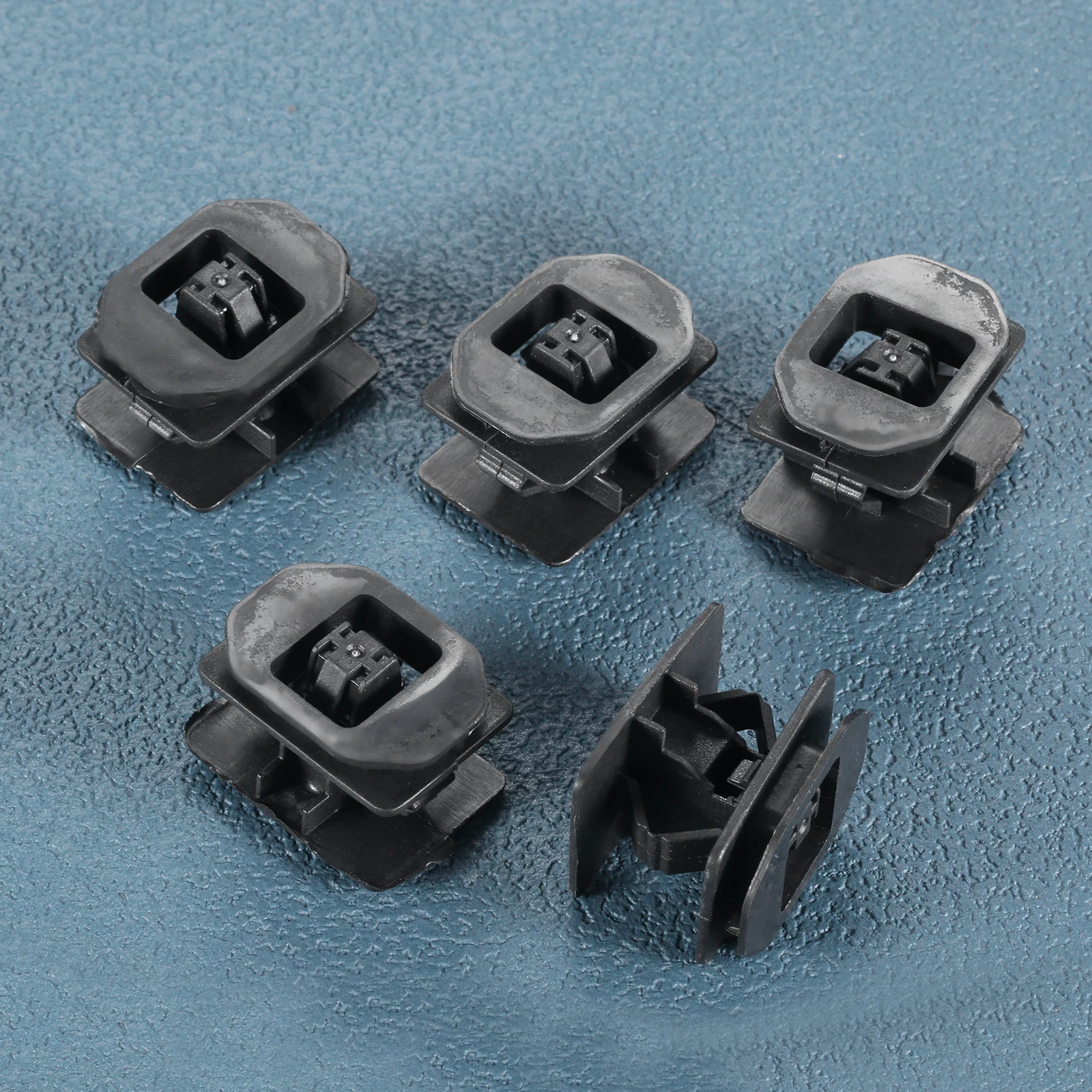 5 uds faldas laterales de coche Clip de tablero de cejas Clips de sujeción de plástico para Ford Fiesta Mondeo Ecosport Kuga accesorios interiores
