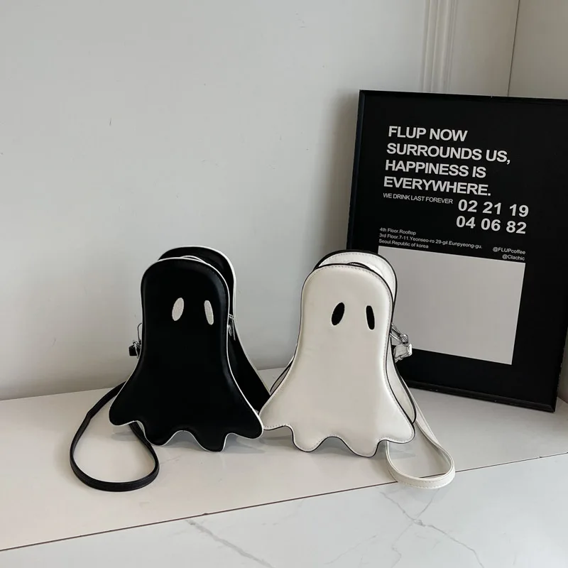 

2025 Funny Ghost Devil Crossbody Bag Cute Gothic Phone Purse for Women Kawaii Spooky Shoulder Bag
