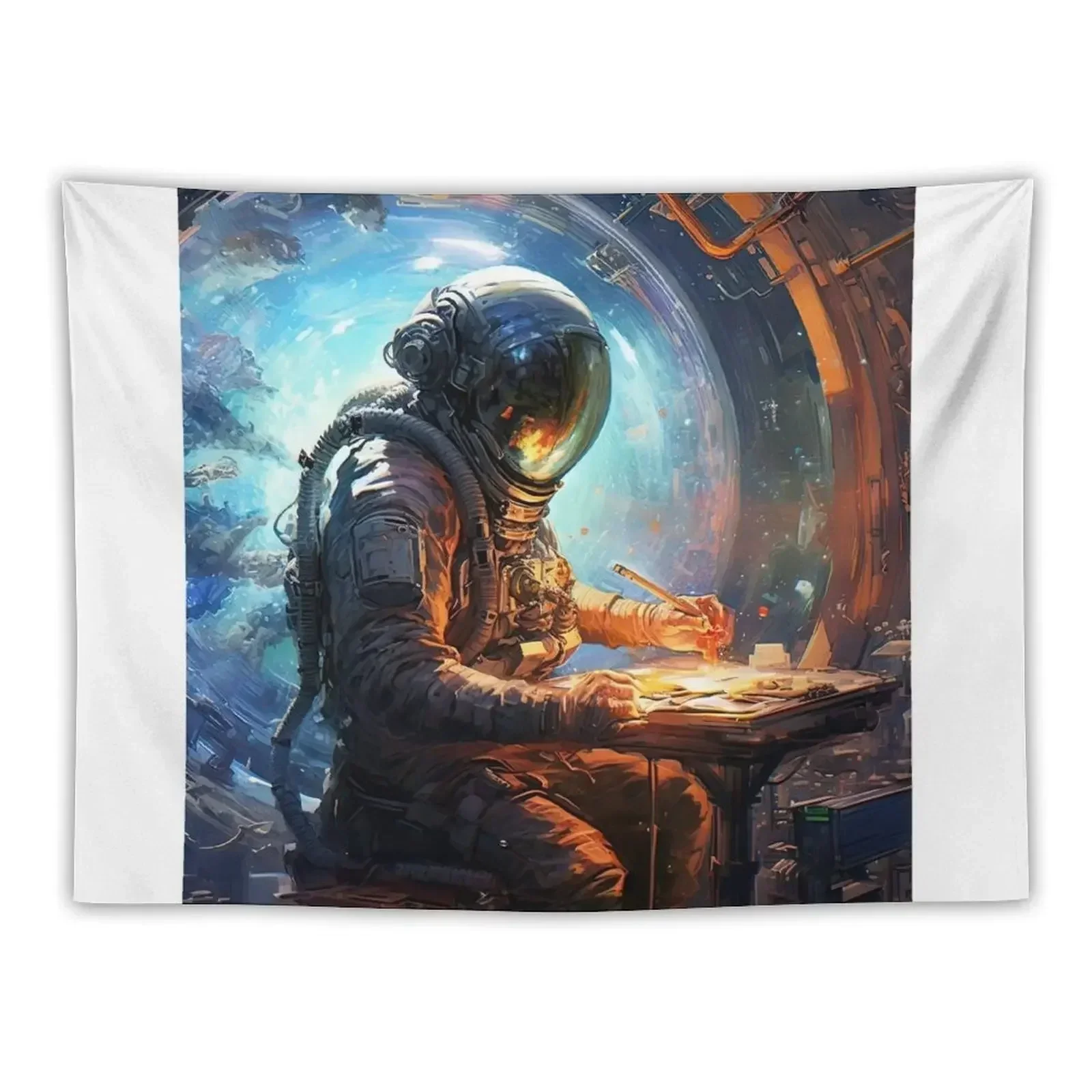 

Retro Astronaut Tapestry Decoration Room Room Decor Korean Style Cute Decor Tapestry