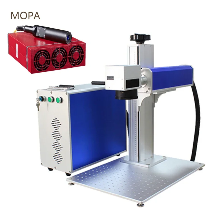 20W 30W 50W Color Mopa Mini las ser Marking Engraving Machine Split Fiber las ser Marking For Metal Steel Jewelry