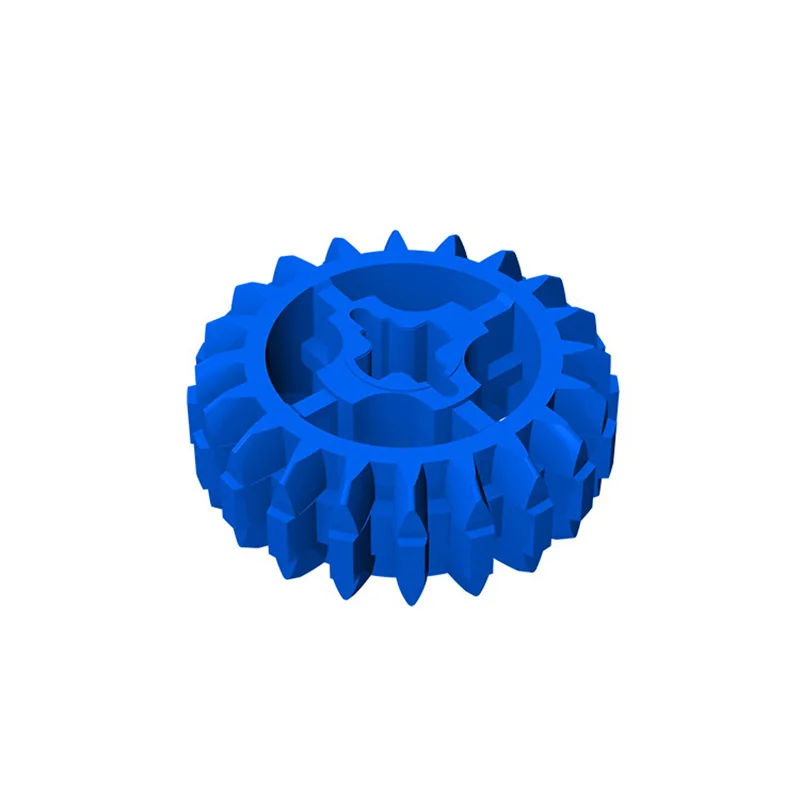 Gobricks 18575 10PCS Gear 20 Tooth Parts with Double Bevel Technic Bricks Building Blocks DIY Toys Model Movement Driving Sets