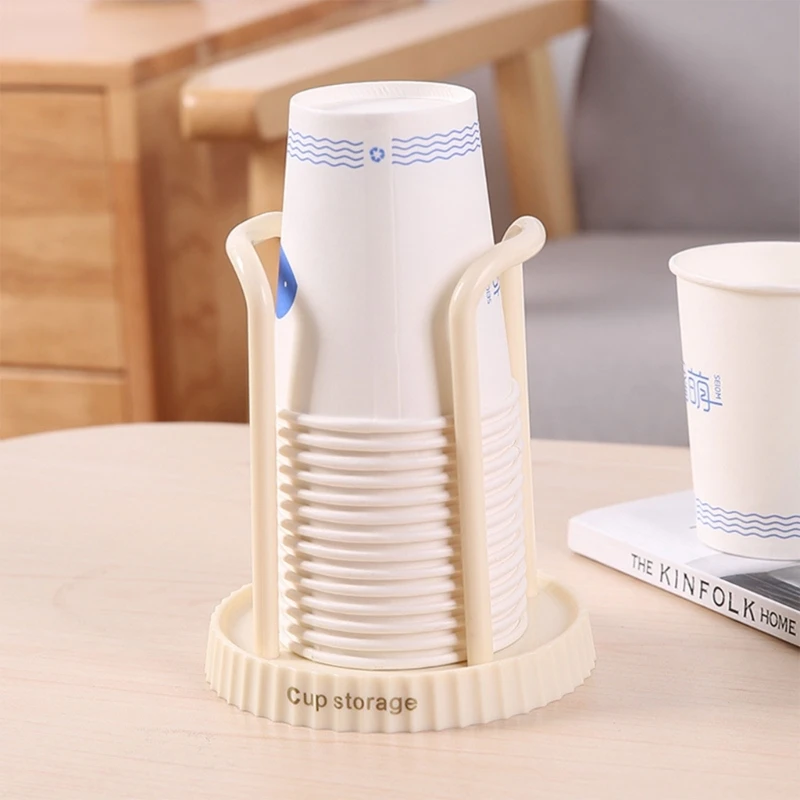 Paper Cup Dispenser Cup Holder Cup Dispenser Bar Coffee Table Cup Holder Mouthwash Cup Organiser Suitable for Bathroom