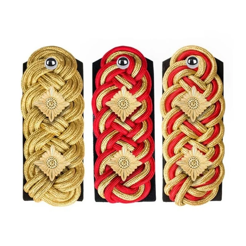 Vintage Style Epaulettes Epaulet Shoulder Boards Badge Costume Accessories For Cosplay Stage Performance Show Props