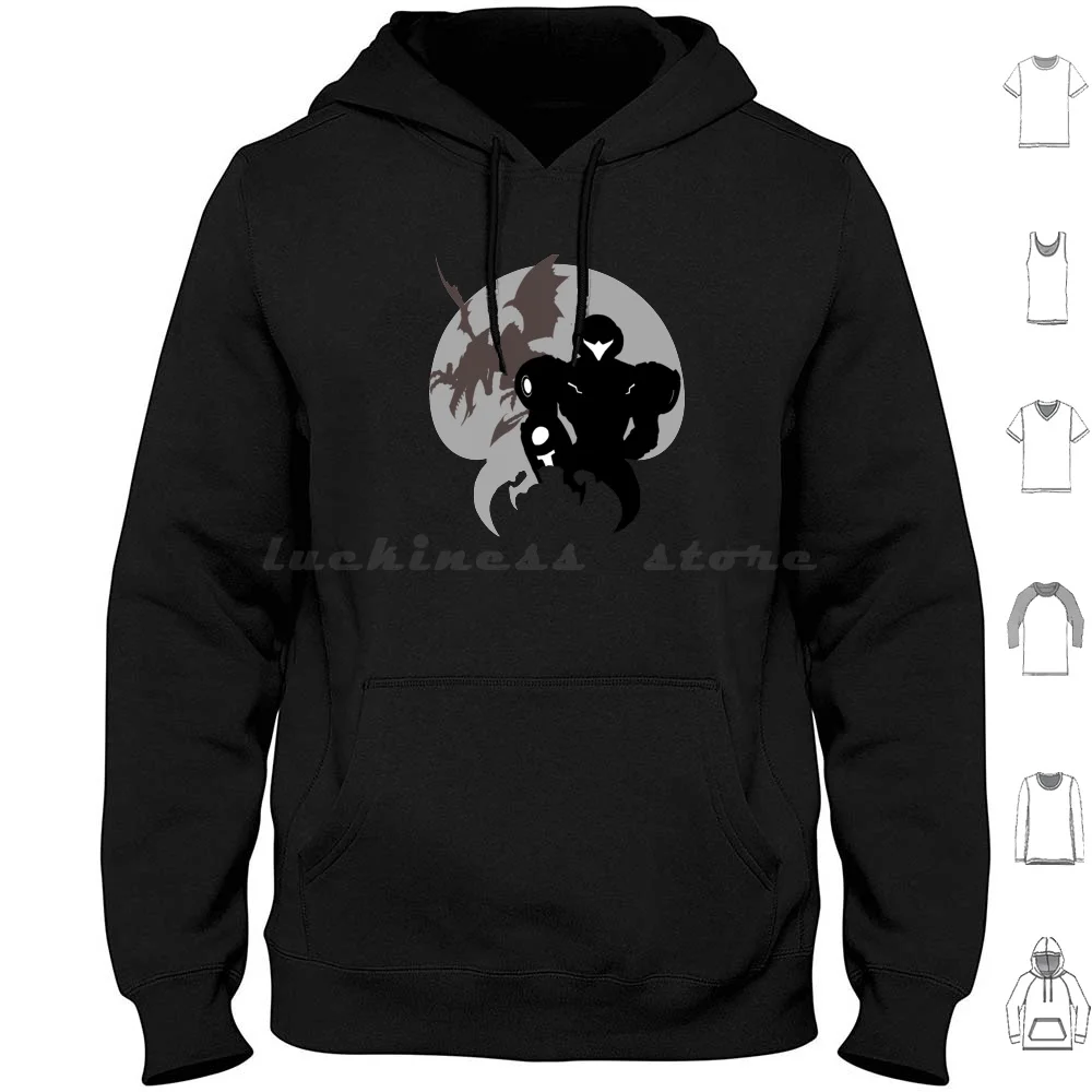 Bounty Hunter Hoodie cotton Long Sleeve Metroid Dread Samus Metroid Dread Samus Aran Super Metroid Ridley Aran