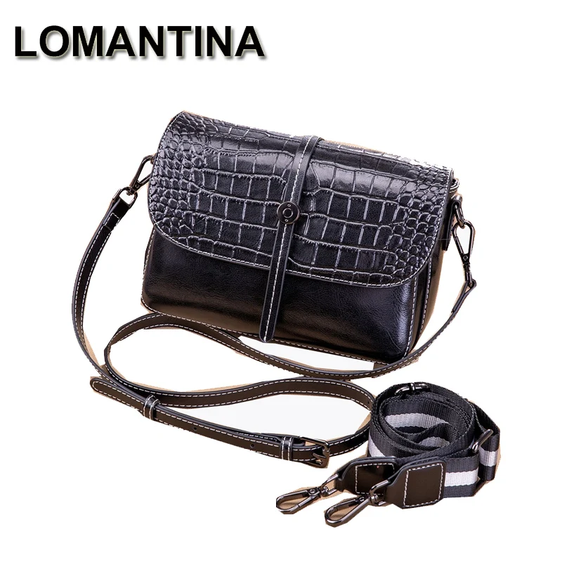 

LOMANTINA Lady Small Casual Handbag Grain Cowhide Leather Women Bags Fashion All-match Shoulder Bag Crossbody Messenger Satchels