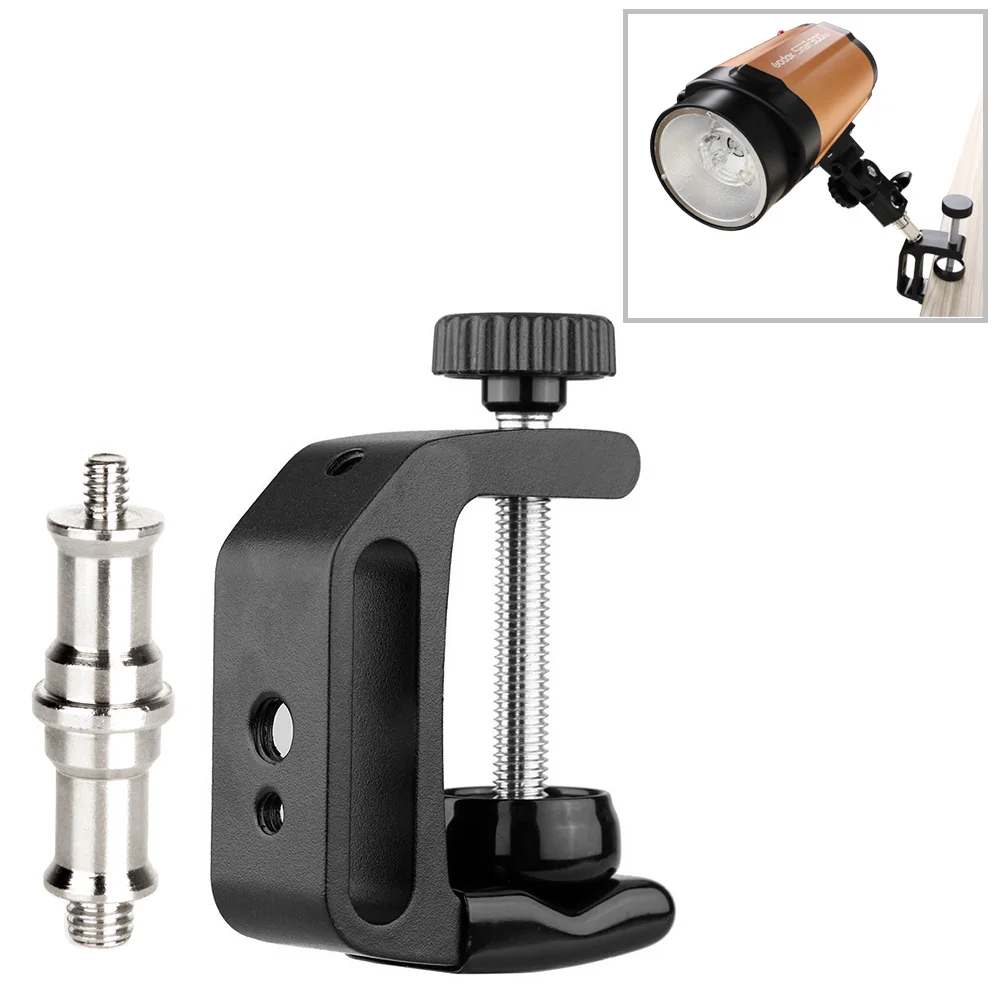 FOMITO C-Shape Clamp Universal Aluminum Desktop Stand Clamp with 1/4