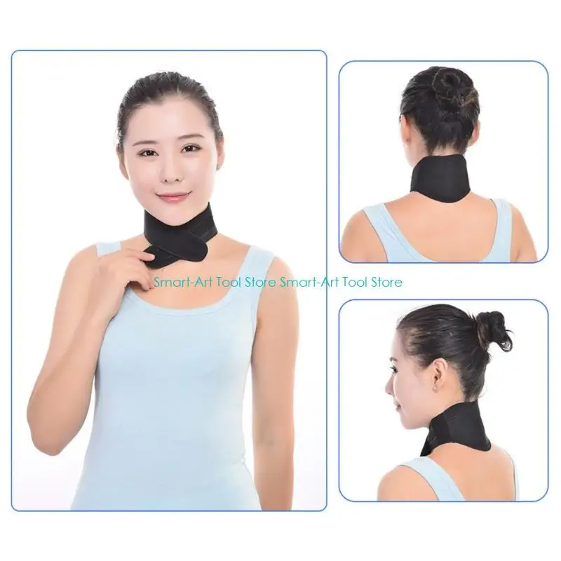 E1PB وسادة تدفئة مغناطيسية للرقبة لتدليك الرقبة من القماش الناعم للاستخدام المنزلي في المكتب