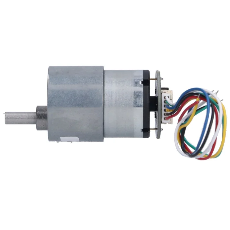 Encoder Motor Set Kit 6mm Shaft With Mounting Bracket For Smart Car Robot DIY DC6V JGB37-52035RPM