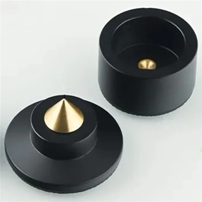 AT29-12X Shock Spike Spring Damping Pad HIFI Stand Feet Speaker Spike Foot Pad KTV Stage Speakers Aluminium Isolation Black