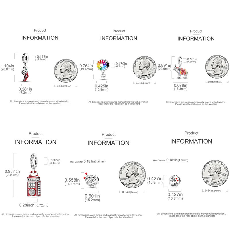 Charms aus 925 Sterling Silber, Rote Farbserie, Roter Elefant, Tier- und Fruchtperlen, Original, Passend für Damen, Jubiläums-Schmuckanhänger – Detail 3