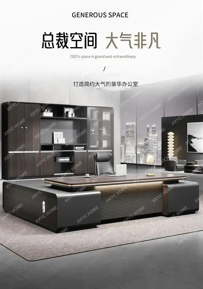 B573 Supervisor Manager Office Desk Reception Room Richly Vintage Office Desk Particularly High Offcie Furniture El Escritorio