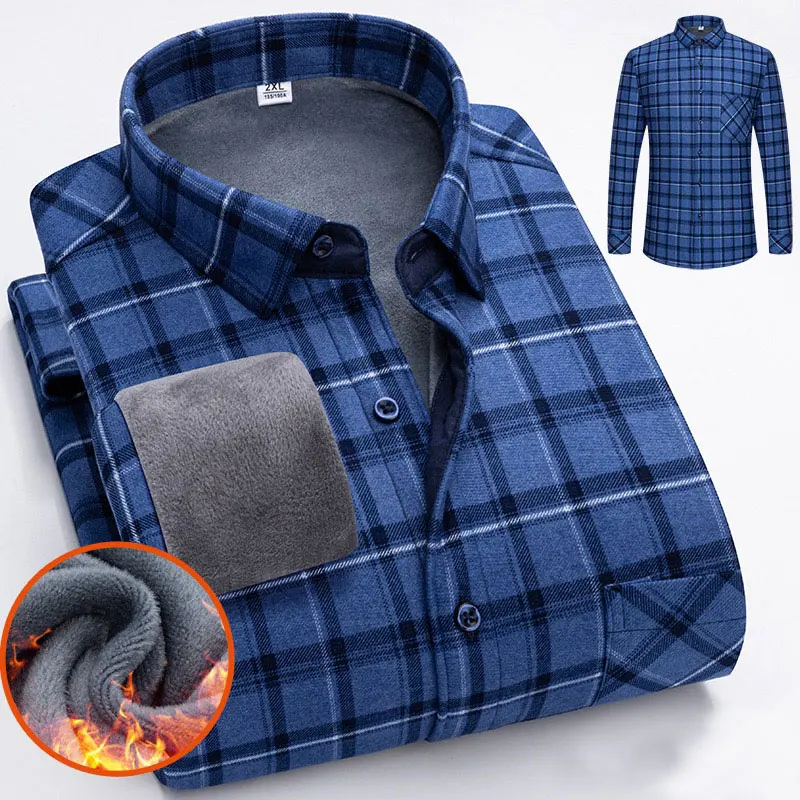 

Мужская рубашка с длинным рукавом, двусторонняя бархатная теплая Модная мягкая куртка на осень и зиму