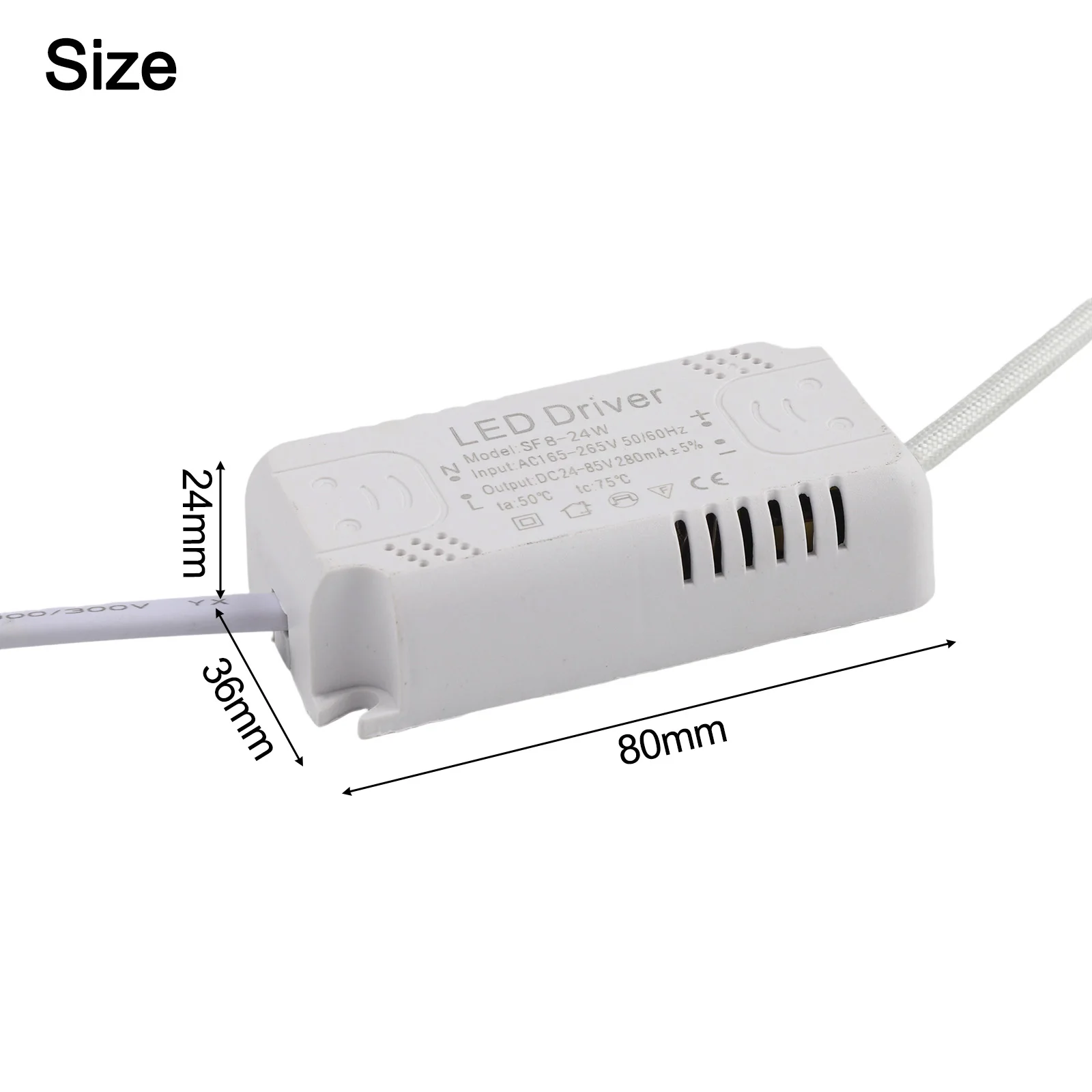 

Electronic Transformer LED Driver AC180-265V50/60HZ DC90-140V240mA Terminal Two-position Wide Pressure Large Plate