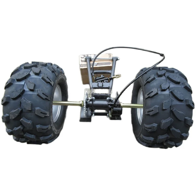 

ATV accessories, two-wheeled motorcycle modified tricycle rear axle suspension 6 7 8-inch tires with brakes