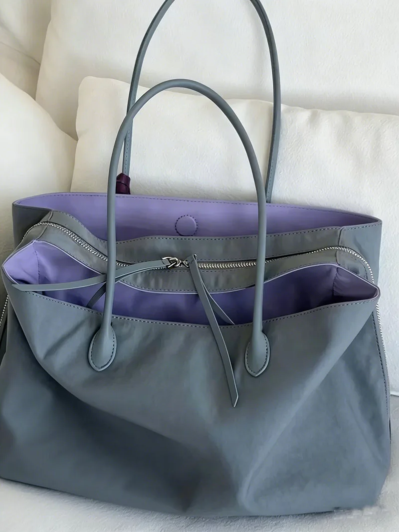 

Korean Casual Tote Bag For Women Luxury Designer Handbag Purse New In Polyester Large Capacity Top Handle Underarm Shoulder