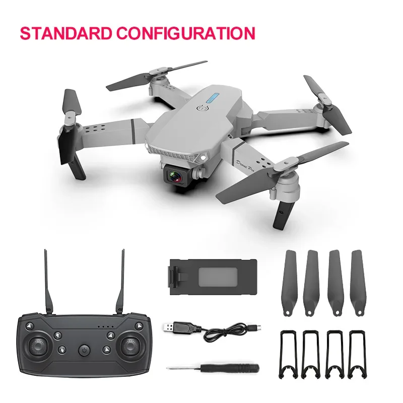 E88 Pro nuovo WIFI FPV Drone grandangolare HD dron mini fotocamera altezza tenere Quadcopter pieghevole elicottero drone fotocamera professionale