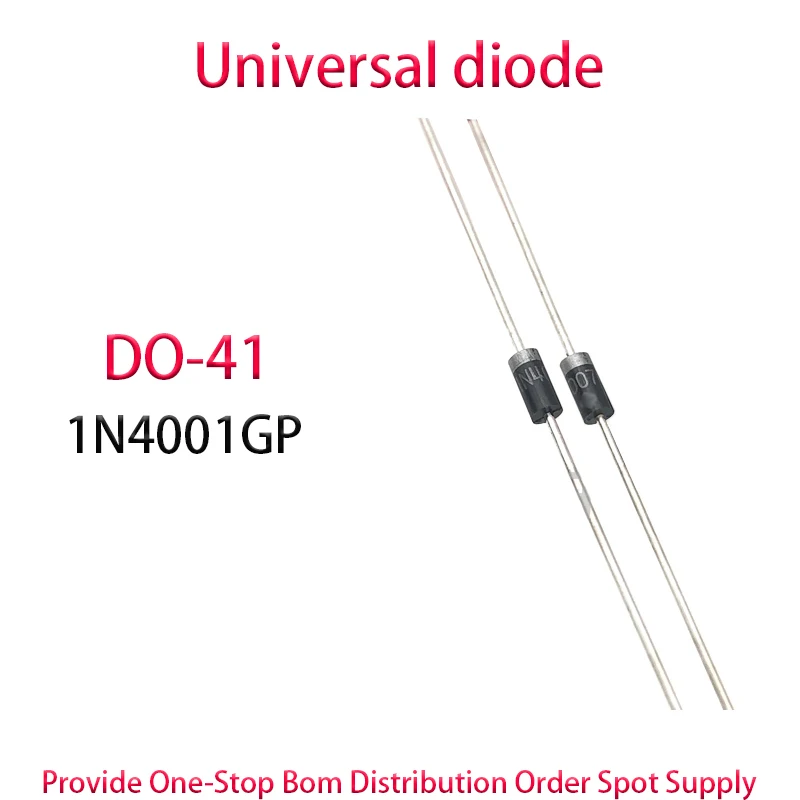 

1N4001GP DO-41 500PCS Universal diode Rectification direct insertion diode