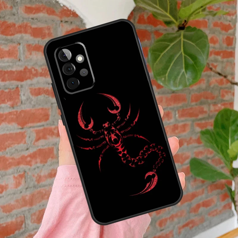 Animal Scorpio Case For Samsung Galaxy A55 A35 A25 A15 A53 A33 A13 A51 A71 A12 A32 A52 A14 A34 A54 Cover