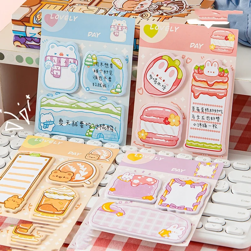 36 pcs/lot Cartoon Rabbit Memo Pad Note Cute N Times Stationery Label Notepad Post Office School Supplies