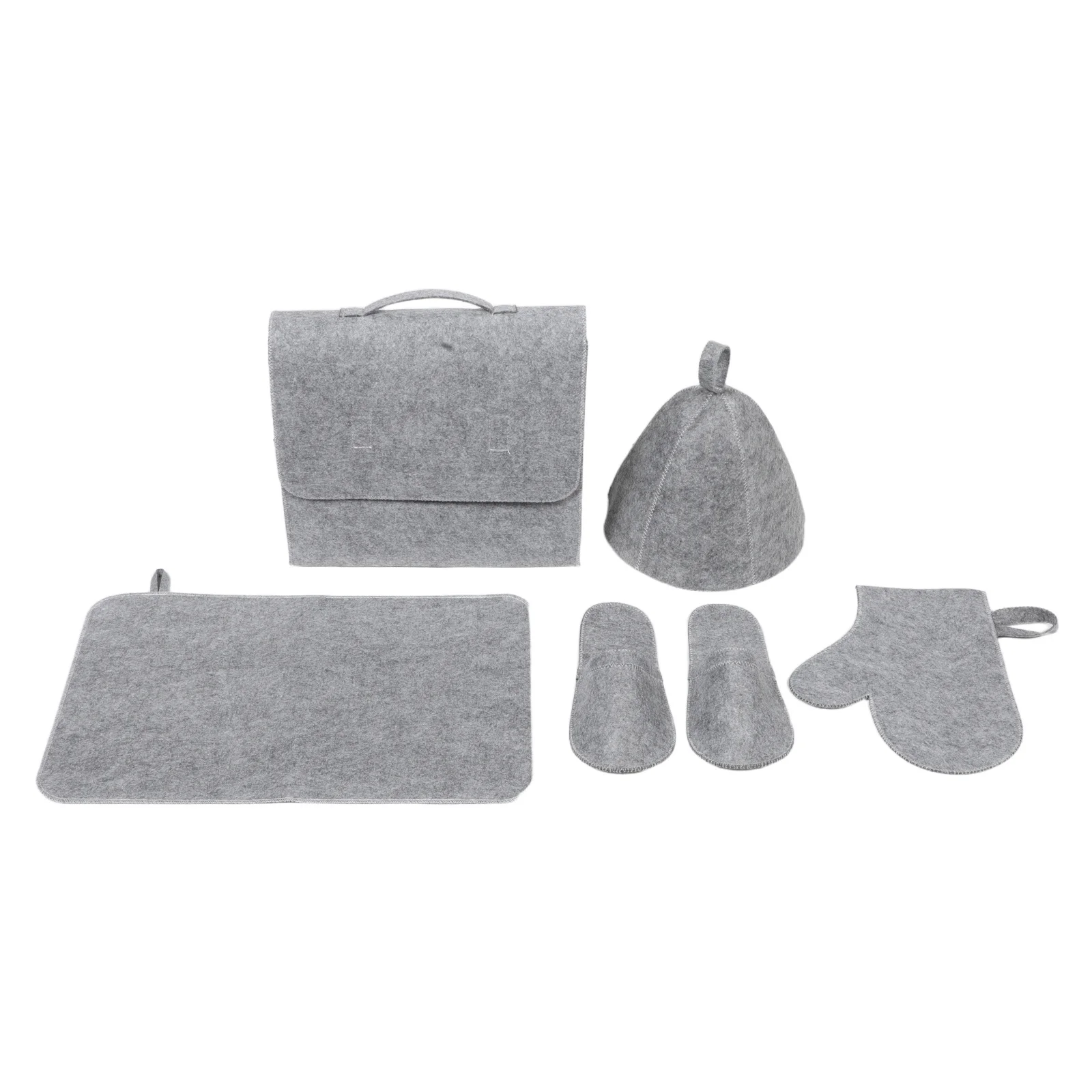 1 مجموعة ورأى ساونا كيت مع النعال حقيبة وسادة قفازات غطاء وسادة مقعد القدم حماية اليد حمام أساسيات ارتداء مقاومة