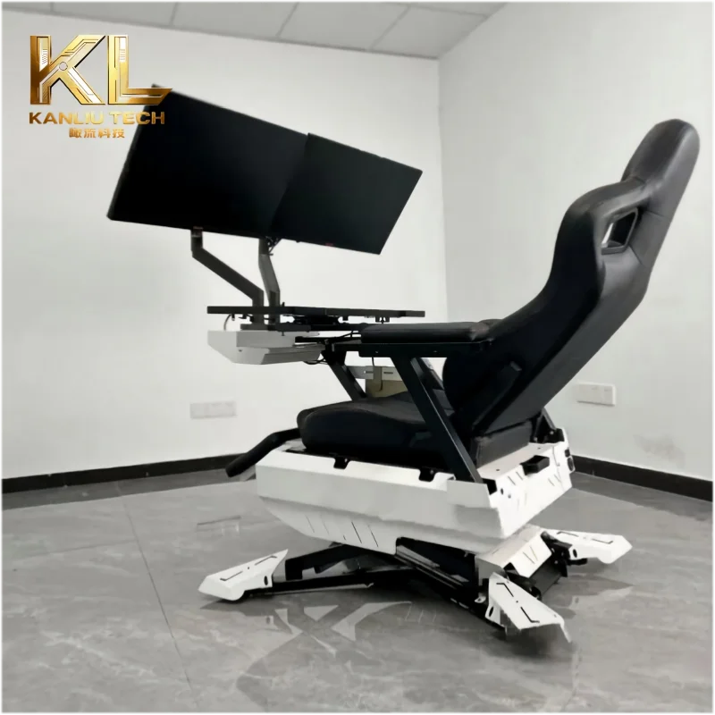 Ergonomic Zero Gravity Gaming Cockpit Electric Recline 160-170 °   Computer Workstation, 110V/220V,