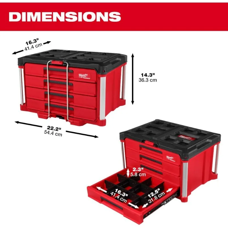 Packout 4 Drawer Tool Organizer Box
