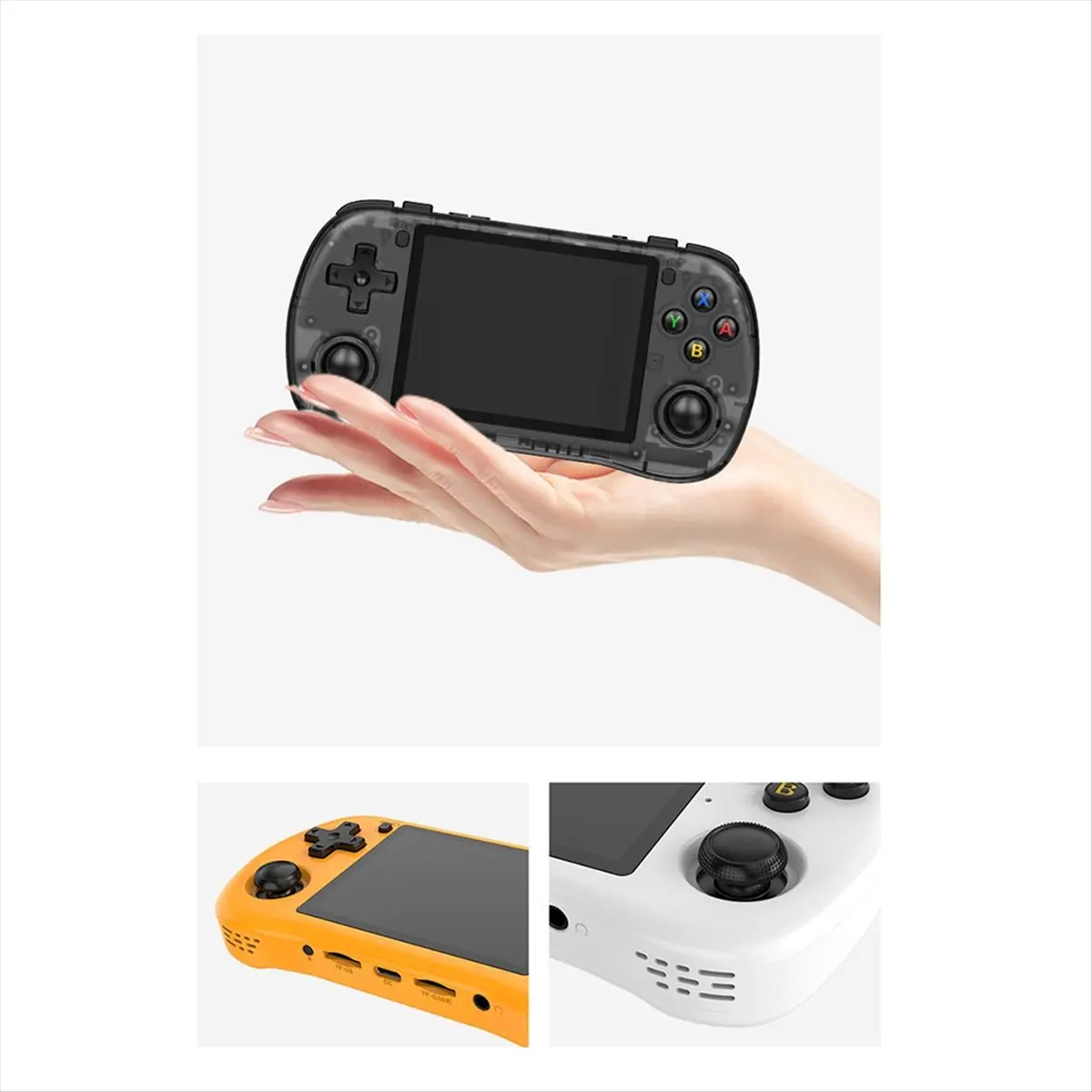 ♠Summer sale♥♦☹ X35H Retro Video Handheld Game Console 3.5-Inch Dual Hall Effect Joystick Gamepad Linux System Supports 26+ Emul