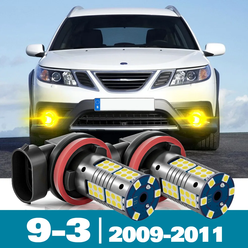 

2pcs LED Front Fog Light For SAAB 9-3 Accessories 2009 2010 2011