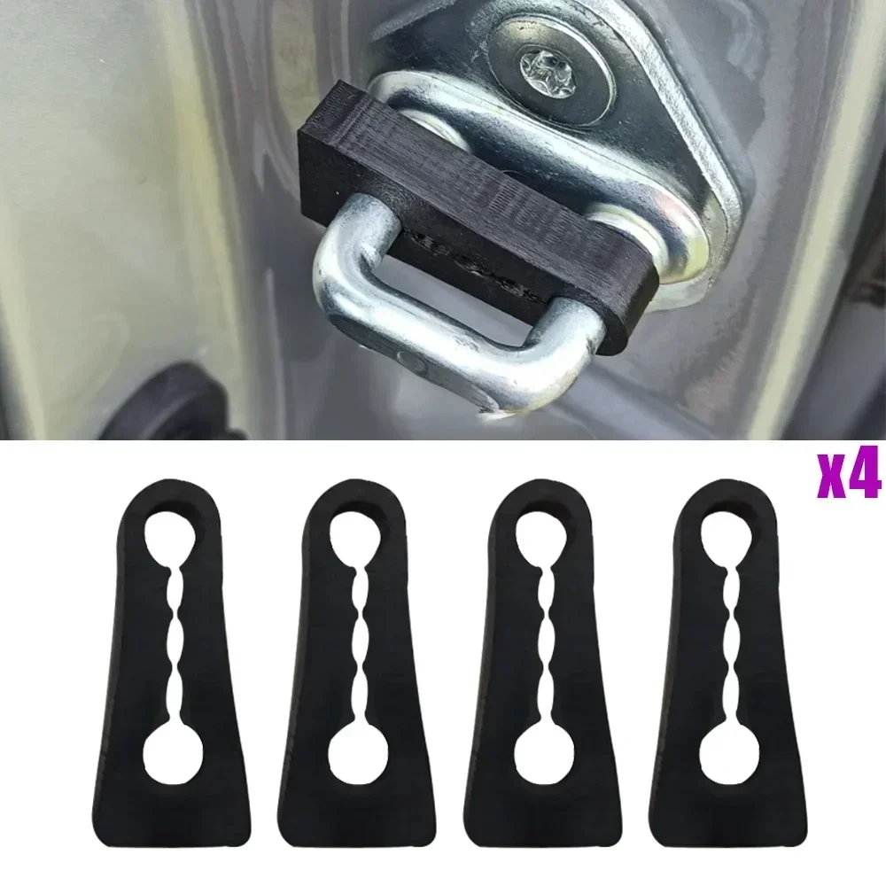 2/4PC Car Shock Absorber Gasket Door Shockproof Sound Insulation Cushion Universal Thickened Anti Collision Noise Reduction Pads