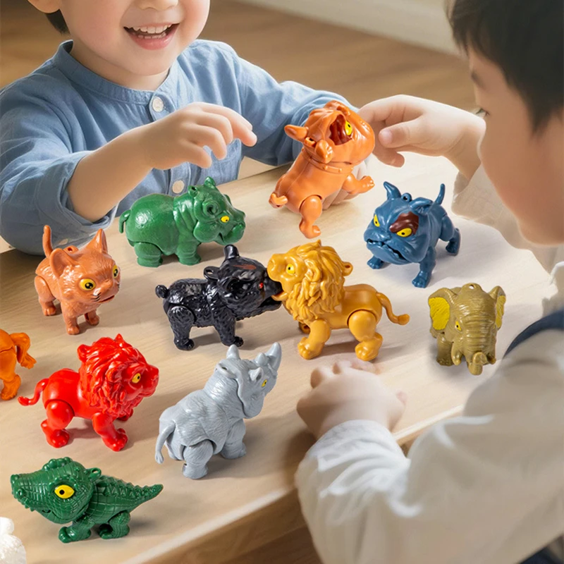 Finger animal puppy, dinosaur simulation toy, desktop ornament, children's toy novelty toy set, holiday gift