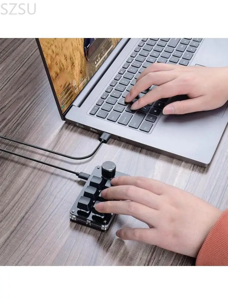 

Механическая клавиатура SZSU для киберспорта, копипаста, горячая замена, пользовательская клавиатура с 3-12 клавишами