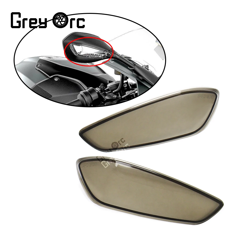 For BMW S1000RR S1000 RR 2019-2022 2020 2021 Rearview Mirror Turn Signal Cover Motorcycle Rear View Side Mirrors Light Lens