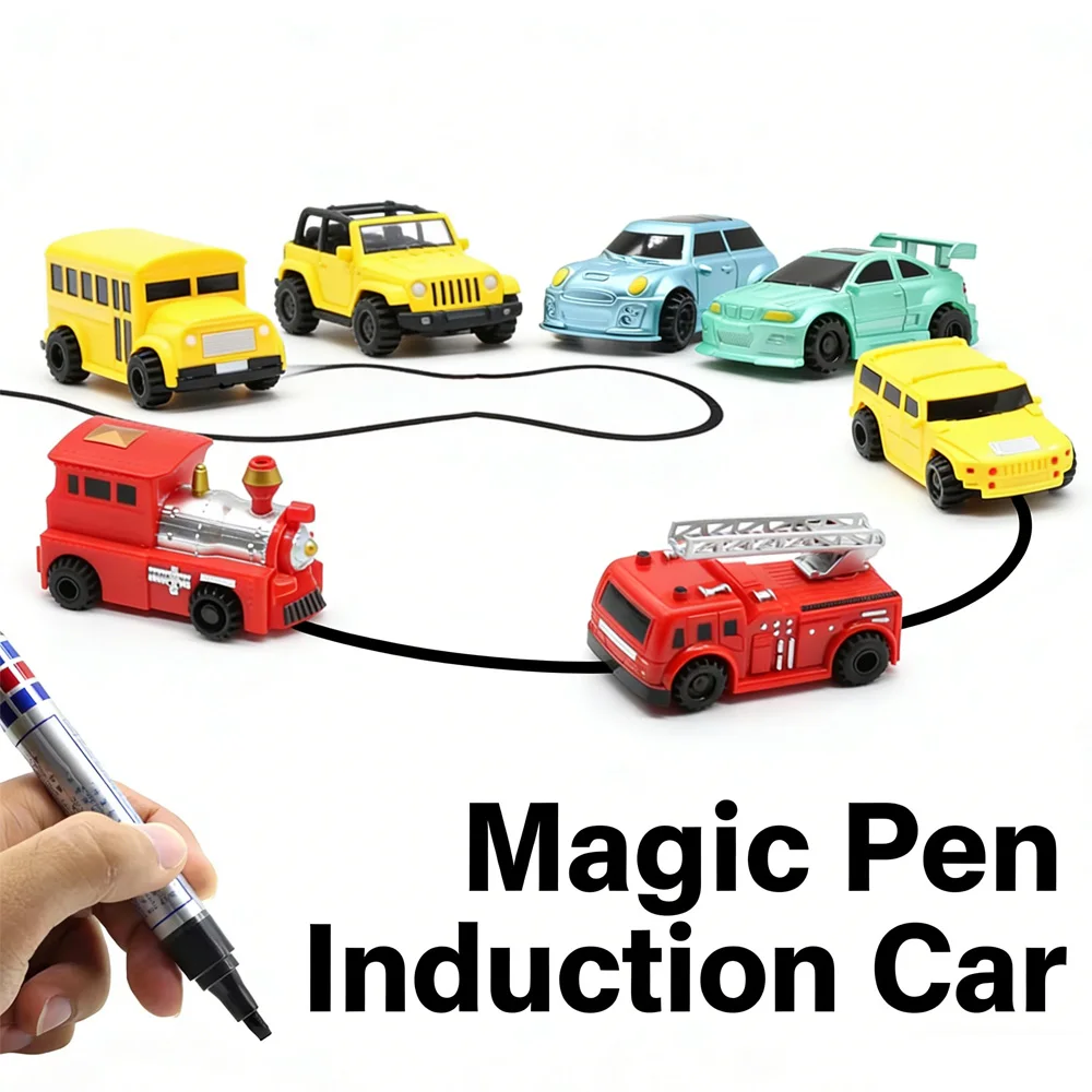 

Creative Original Inductive Car Line Follower Magic Pen Toy Follow Any Line You Draw Xmas Gifts Educational Toy
