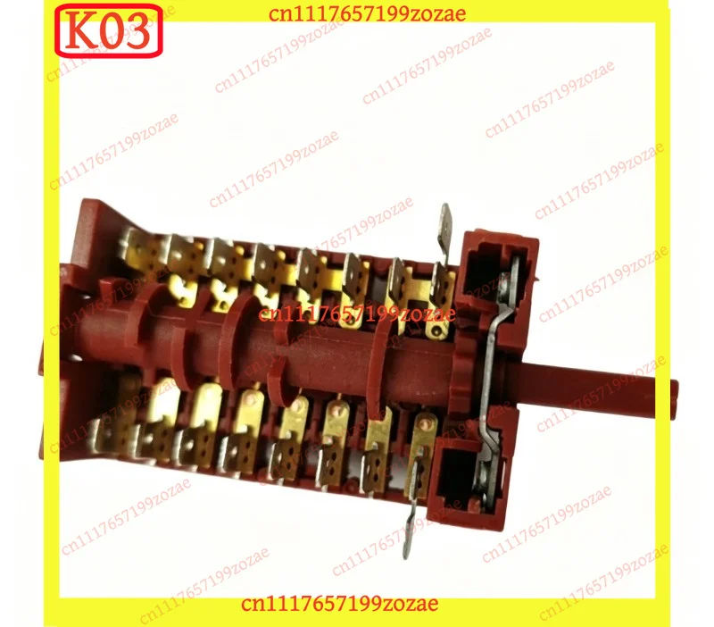 1Pcs XZ307B Rotary Function Switch 250V 16A 8‑Sections‑7‑gear Power Knob for Oven Steamer Electrical Heater Replacement Parts