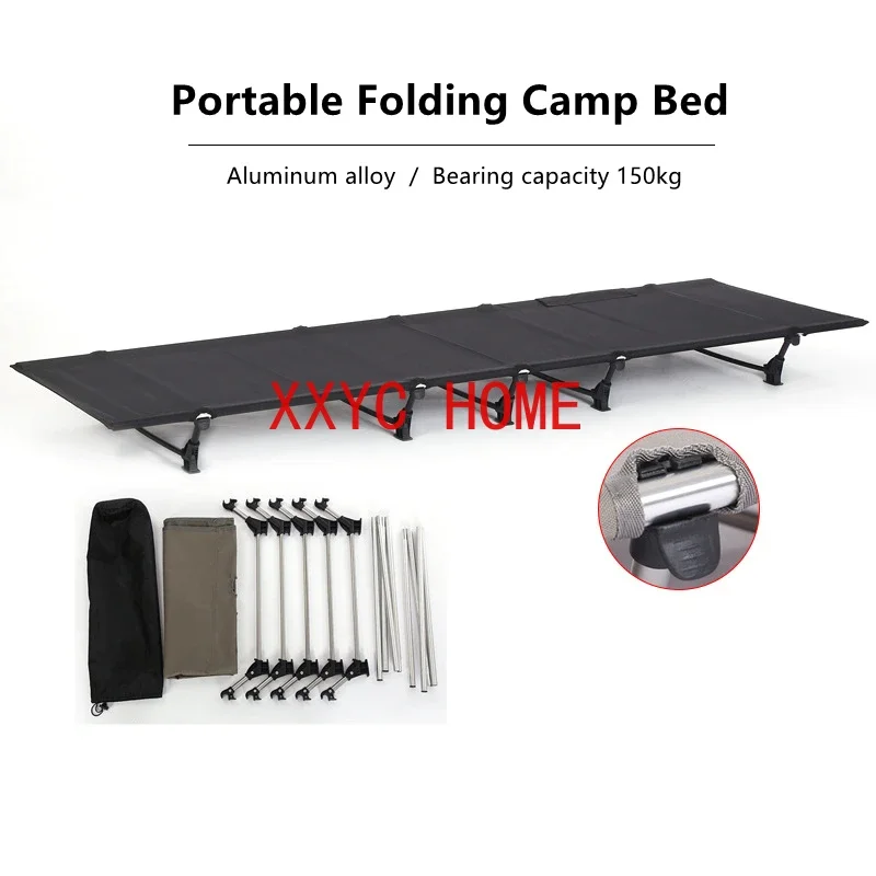 Foldable Outdoor Ultralight Camp Bed, Multi-purpose Children's Bed, Outdoor Camping Folding Bed, Ultralight Camping Bed