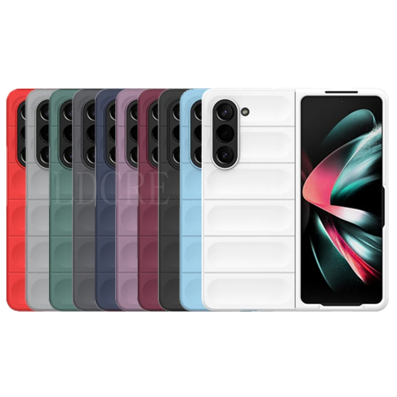 For Samsung Fold 5 Case Cover For Samsung Galaxy Fold 5 Capa Anti-drop Soft TPU Shockproof For Fundas Samsung Fold 5 4 3 Cover