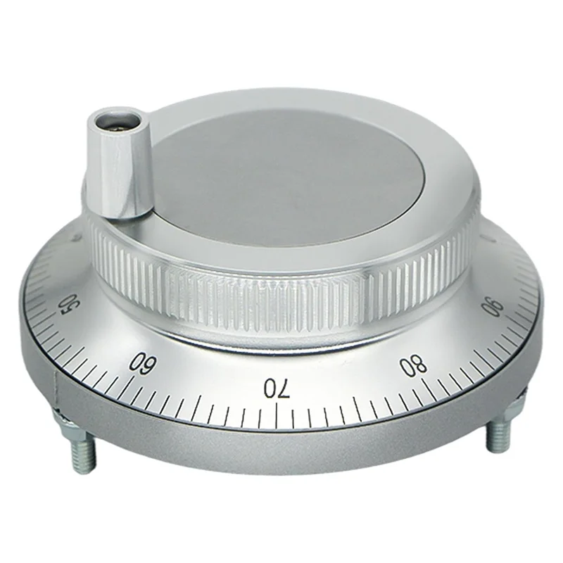ABBO-CNC Electronic Handwheel Rotary Knob Encoder With Handle Generator Hand Wheel 80Mm