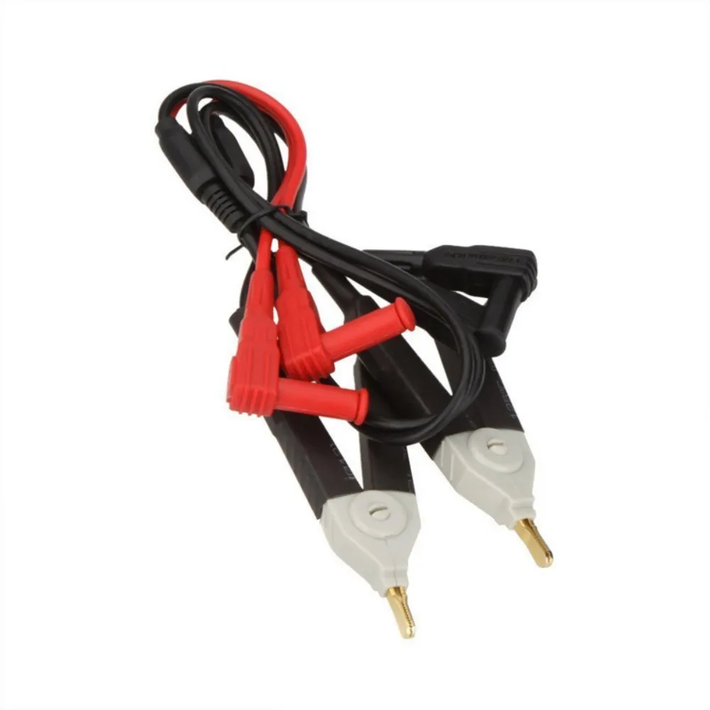 Kelvin Test Alligator Clip Four Wire LCR Bridge Test Clamp Red Black 15mm Opening 4mm Standard Banana Plug for Testing Tool