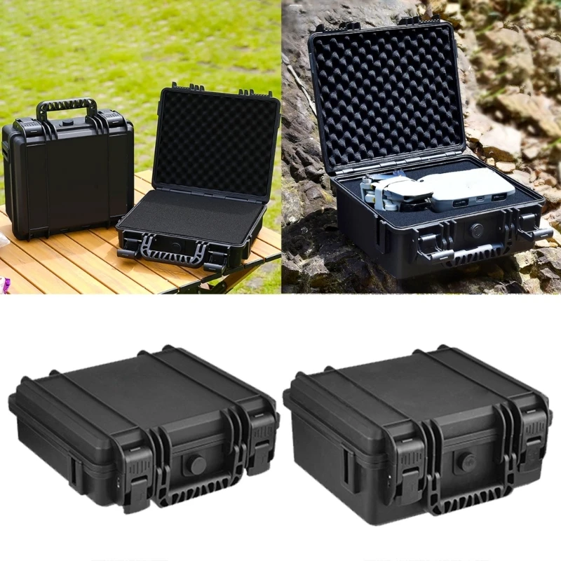 

Portable Weather Waterproof Protective Hard Case Small Camera Case with Customizable Foam for Drones Camera Equipments M4YD