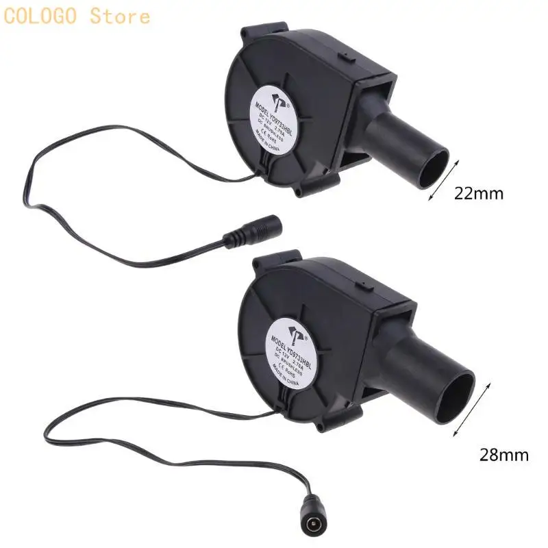 

DC12v 2.7A 9733 Гриль для барбекю Центробежный турбонагнетатель с воздуховыпускным отверстием Большой объем воздуха охлаждающий