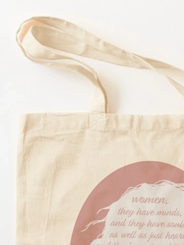 Little Women Jo March Quote Pink Tote Bag กระเป๋าขนาดใหญ่ กระเป๋านักช้อป กระเป๋านํากลับมาใช้ใหม่ กระเป๋านักช้อป กระเป๋าผู้หญิง