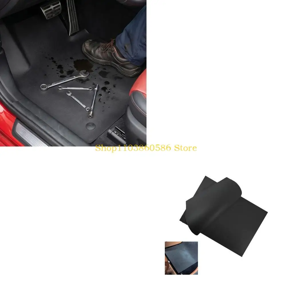 242A Pack of 20 Universal Car Felt Floor Mats Disposable Waterproof Dustproof for Sedan SUV Truck Easy to Install & Clean