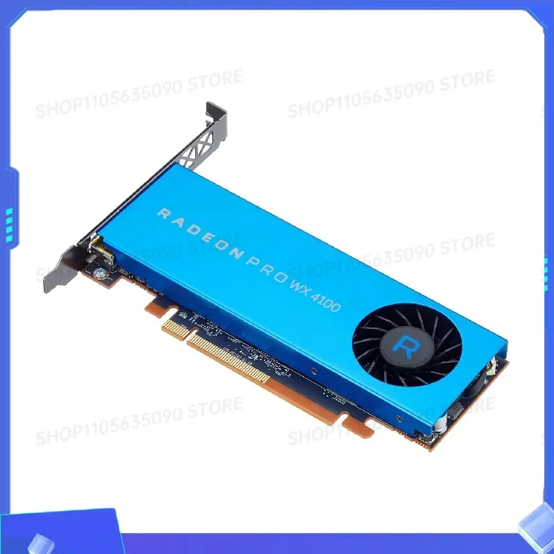 1PCS 90%newOriginal Radeon Pro WX4100 4GB Graphics Professional Graphics Card WX41004GB  4K 5K 8K CAD Design RadeonProWX41004GB