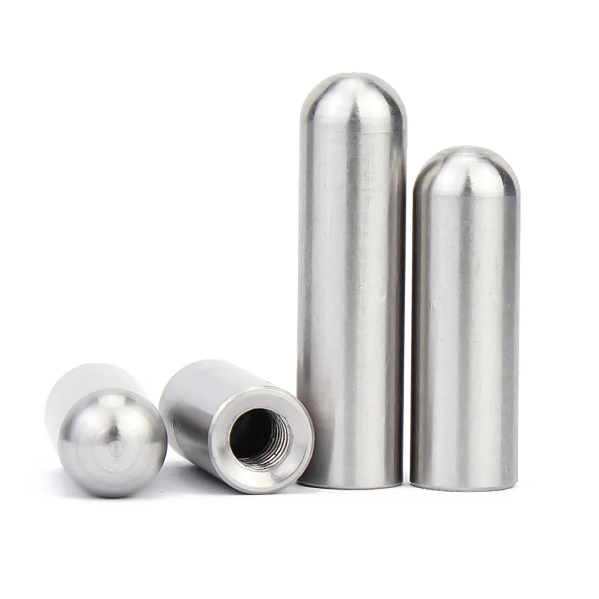 Stainless Steel Internal Thread Round Head Cylindrical Pin Hollow Pin Internal Tooth Hole Pin Positioning Pin M3M4M5M6