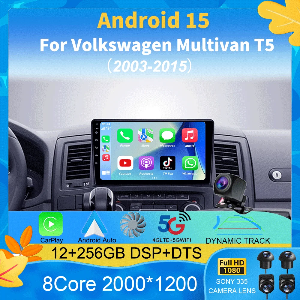 

Android 15 Car radio For Volkswagen Multivan T5 2003 - 2015 player Multimedia navigation stereo GPS No 2din 2 din dvd
